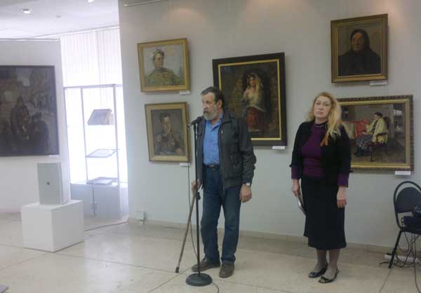 Приветственное слово члена правления Калужского отделения Союза художников Росии Евгения Столярова
