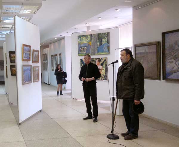 Приветственное слово члена правления Калужского отделения СХР Евгения Столярова